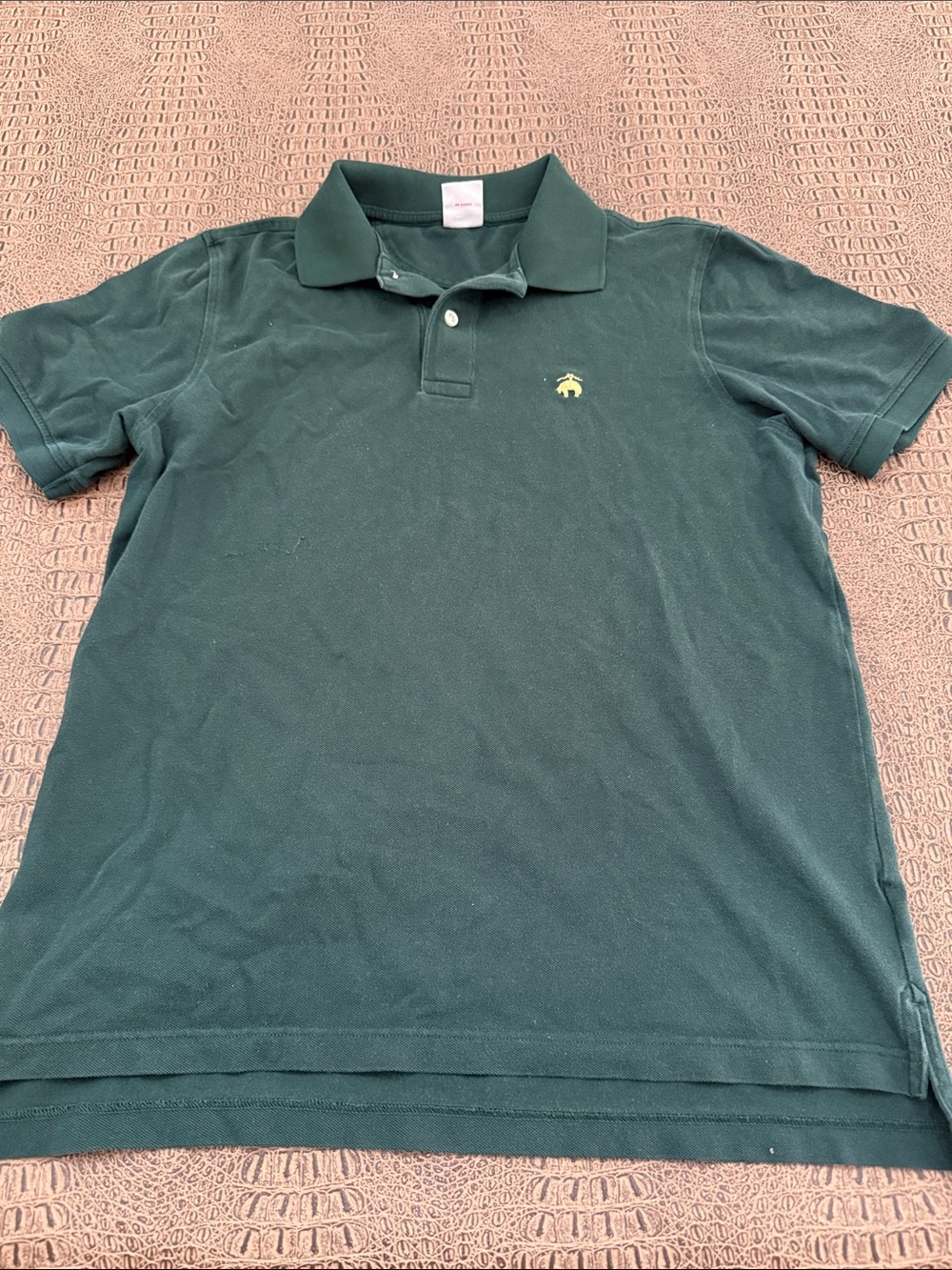 Brooks Brothers Dark Green Cotton Stretch Polo Shirt Men’s Small